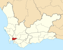 Municipalité locale de Stellenbosch - Carte