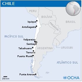 Mapa República do Chile
