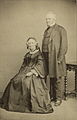 With wife Maria Emma, 1863