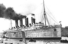RMS Mauretania of 1907 Mauretania,1907 on Tyne.JPG