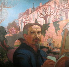 Autoportrait devant le Prieuré, 1921