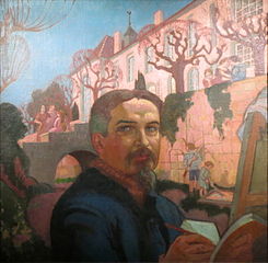 Autoportrait devant le Prieuré (1921), Saint-Germain-en-Laye, musée départemental Maurice-Denis.