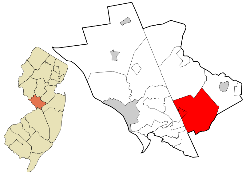 File:Mercer County New Jersey incorporated and unincorporated areas Robbinsville Township highlighted.svg