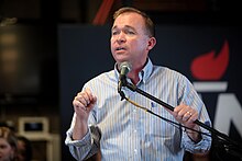 Speaking at a campaign event for Senator Rand Paul, September 2015 Mick Mulvaney by Gage Skidmore.jpg