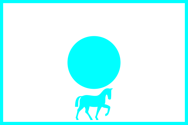 File:Military Symbol - Friendly Unit (Monochrome Light 1.5x1 Frame)- Artillery - Horse Artillery (NATO APP-6A inspired).svg