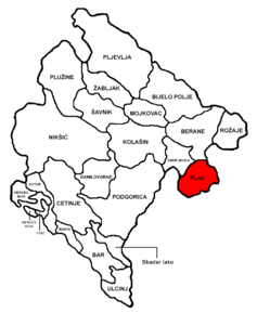 Comuna Plav în Muntenegru