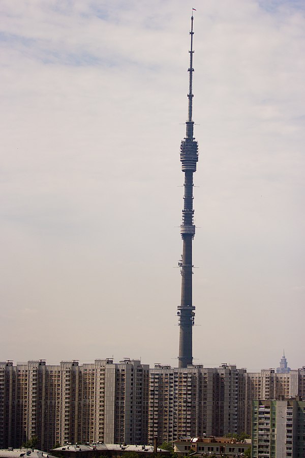 The tower compared to high-rise apartments