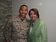 Mother's Day in Afghanistan: Pelosi in Kabul with her San Francisco constituent, Yuwynn Ho (12 May 2012)