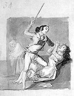 Mujer maltratada con un bastón (Goya).jpg