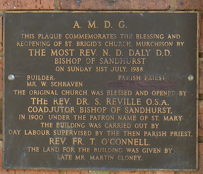 File:Murchison Roman Catholic Church Plaque.JPG