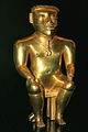 Estatuilla de oro perteneciente al Tesoro de los Quimbayas.