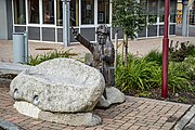 Rundgng durch SchonachHier der Narrenbrunnen am Rathaus