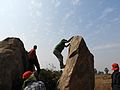 Natural boulder rock practice and trainning by Pathajatra club Budge Budge DSCN1199.jpg
