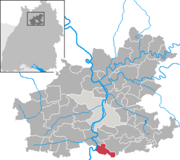 Kaart van Neckarwestheim