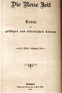 Numero "Die Neue Zeit" 1883