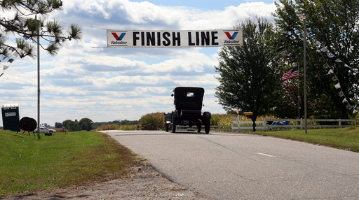 Newport Hill Climb finish line