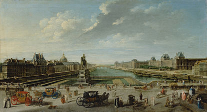 Vista di Parigi dal Pont Neuf di Nicolas-Jean-Baptiste Raguenet (1783)