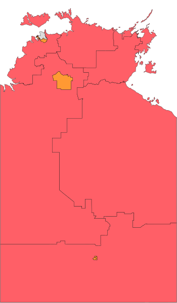 Northern Territory pemilihan umum, tahun 2008.svg