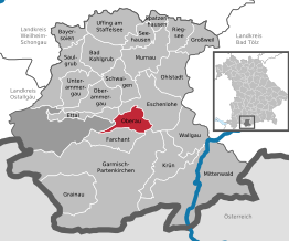 Kaart van Oberau