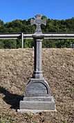 Wayside cross, so-called "Unglückskreuz" (1900) near Oberbillig, Germany.