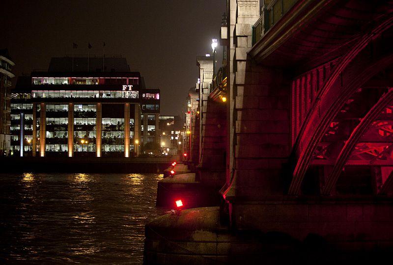 File:One Southwark Bridge... Pink! (8472372361).jpg