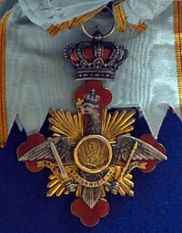 Order of Carol I grand cross badge (Romania 1920-1930) - Tallinn Museum of Orders.jpg