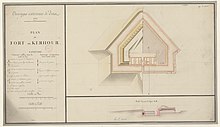 1777 - Plan du fort de Kerhour (Atlas des ouvrages extérieurs de Brest).