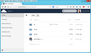 Миниатюра для Файл:Owncloud main page by ramses2000.png