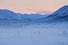 Landschaft bei Oimjakon (Februar 2013)