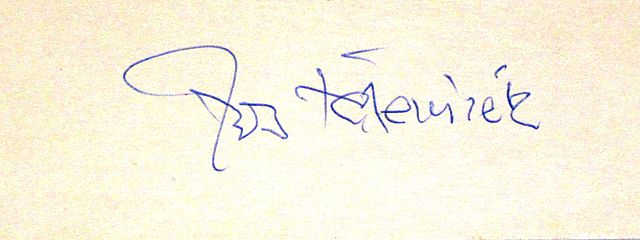 signature de Josef Páleníček