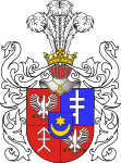 Coat of arms of Prokop Sieniawski, a combination with the coat of arms Chodkiewicz of his wife