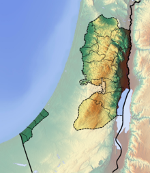 كفر قرع على خريطة الضفة الغربية وقطاع غزة