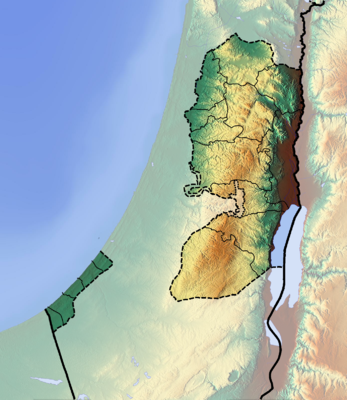위치 지도 팔레스타인