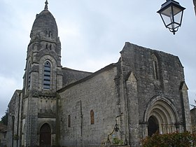 Pellegrue (Gironde, Fr), l'église.JPG
