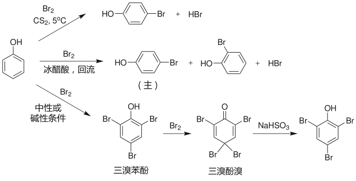苯酚的溴化反应