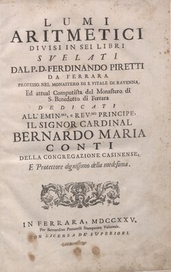 Piretti - Lumi aritmetici, 1725 - 4646851.tif