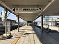 姫新線ホーム（2019年2月）