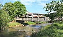 Le pont au-dessus de la Baïse.