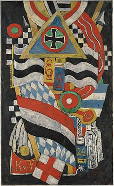 Portrait of a German Officer by Marsden Hartley - 1914. An example of American Modernism.