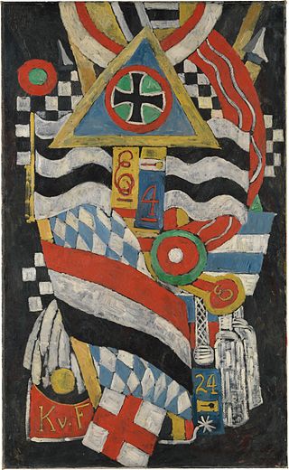 <i>Portrait of a German Officer</i> 1914 painting by Marsden Hartley