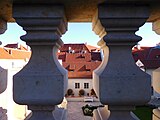 Praha - Malá Strana, Ledeburská zahrada, balustráda
