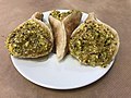 * Nomination Qatayef (arab dessert) here served in a libanese restaurant at Lyon. --Benoît Prieur 12:41, 29 May 2017 (UTC) * Decline Loss of detail on the border areas of the dish because of NR, same for the background. However overall it's not so bad but IMO not enough for a QI. --Basotxerri 18:01, 29 May 2017 (UTC)