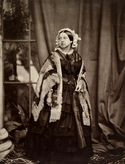 Victoria photographed by J. J. E. Mayall, 1860 Queen Victoria by JJE Mayall, 1860.png