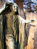 Thumbnail for File:Rabboni by Gutzon Borglum, Rock Creek Cemetery, Washington, D.C. - Sarah Stierch - A.jpg