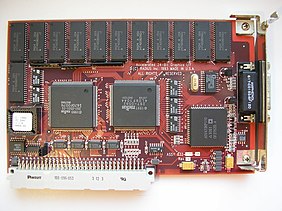 A NuBus expansion card without jumpers or DIP switches