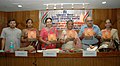 Ramsharan Joshi releasing a book ‘Ye Karwan Hamara’ (in Hindi), authored by Ms. Surekha Panandikar, Ms. Ira Saxena and Ms. Neelima Sinha, brought out by the Publications Division at the on-going Delhi Book Fair, in New Delhi.jpg