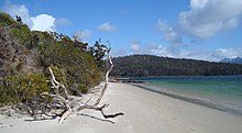 Recherche Bay, Tasmania, where the convicts took control of the brig Recherche Bay near Cockle creek.jpg