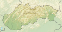 Mapa de localização da Eslováquia