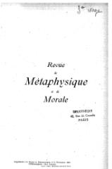 Revue de métaphysique et de morale, numéro 1, 1907.djvu