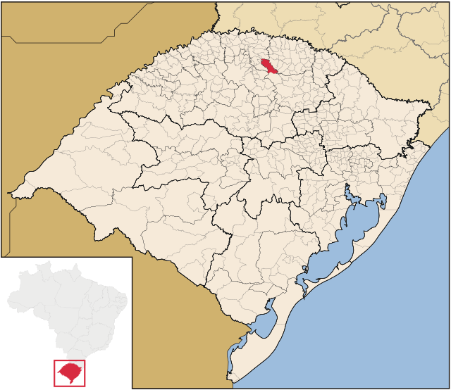 Localização de Ronda Alta no Rio Grande do Sul